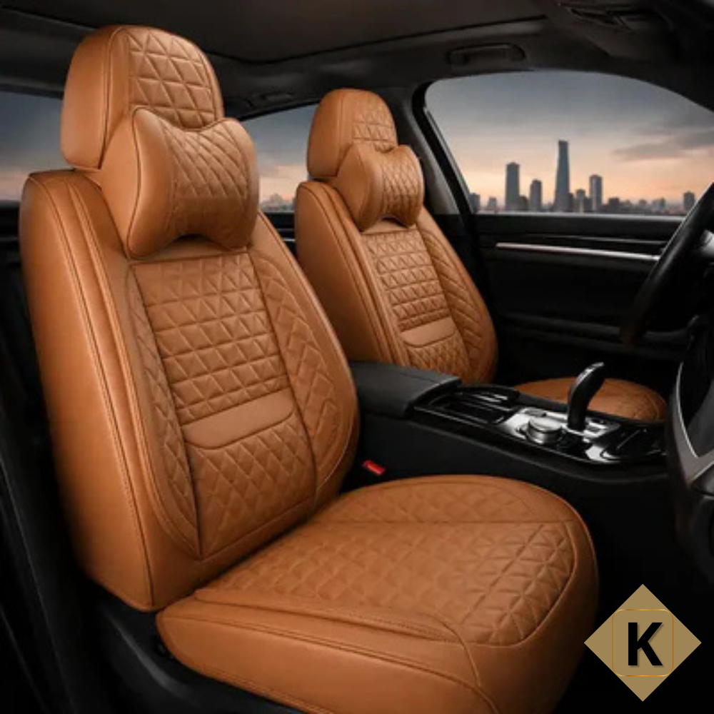 Kavaro™ Premium Nappa Leather Seat Covers | Custom Fit for Cars, SUVs & Trucks